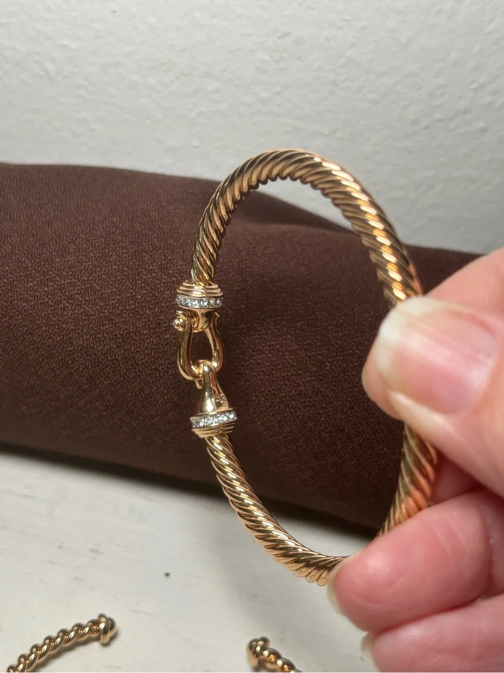 Gold Tone Stackable Rope Bangle Set - Women Jewelry